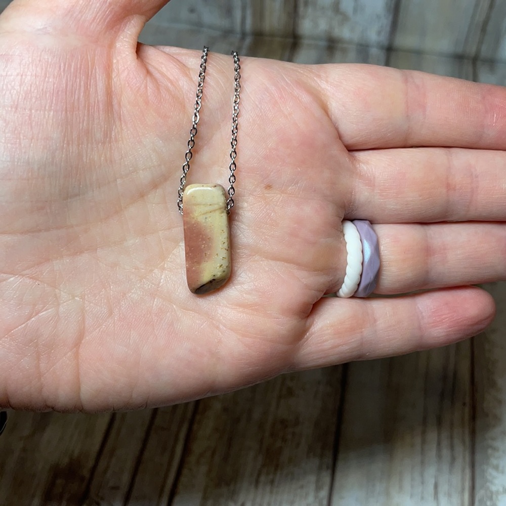 Jasper Necklace Natural Crystal Healing Strength